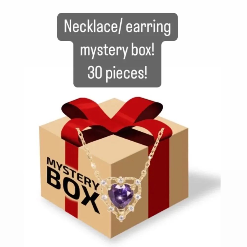 30 Pc NEW jewelry mystery box earrings and necklaces mixed all brand new 30pc
